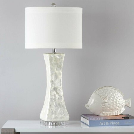 SAFAVIEH Shelley Concave Table Lamp, White LITS4146A
